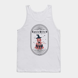 Basic Witch Funny Halloween Design Tank Top